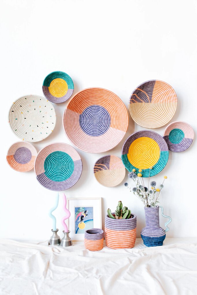 Amsha - Rukoli Sisal & Sweetgrass Wall Basket