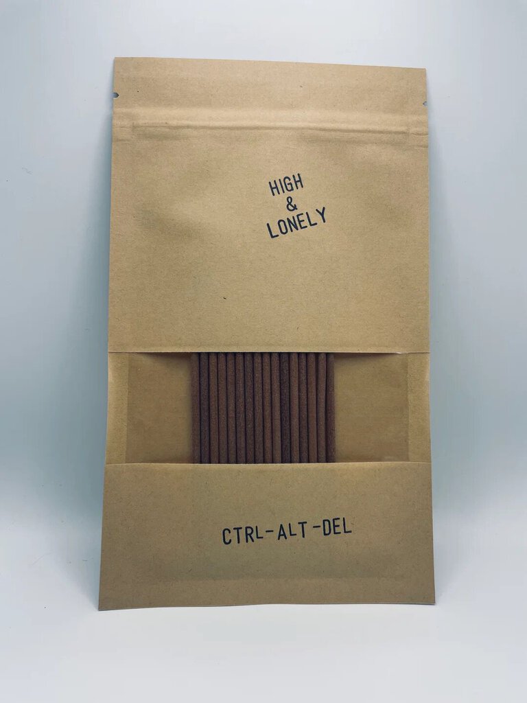 High & Lonely Incense - CTRL-ALT-DEL (Palo Santo/Cedar)