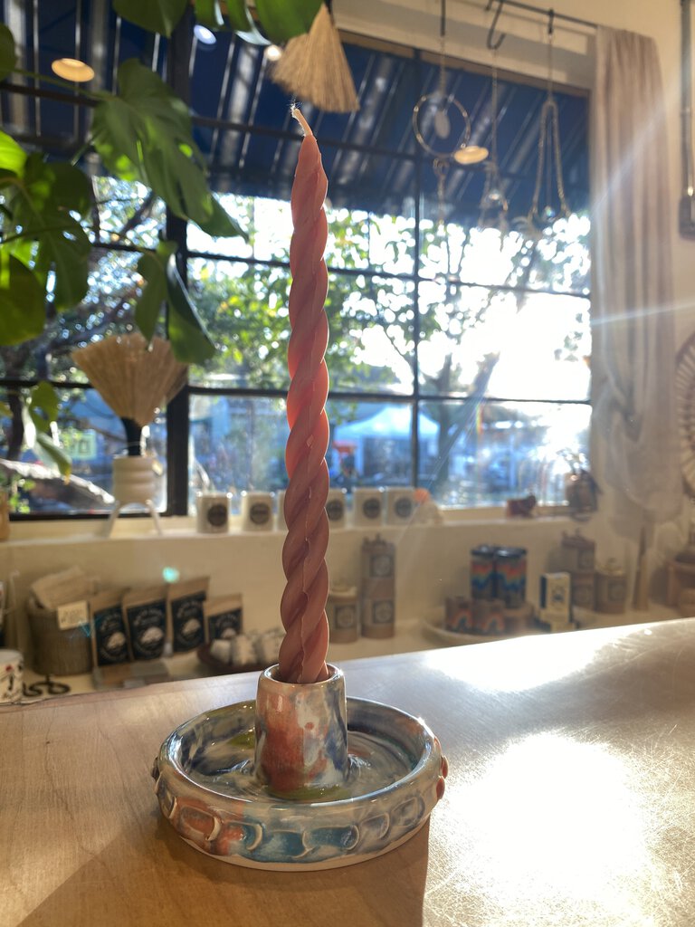 Wild Bower Studio - Watercolor Pattern Candle Holder