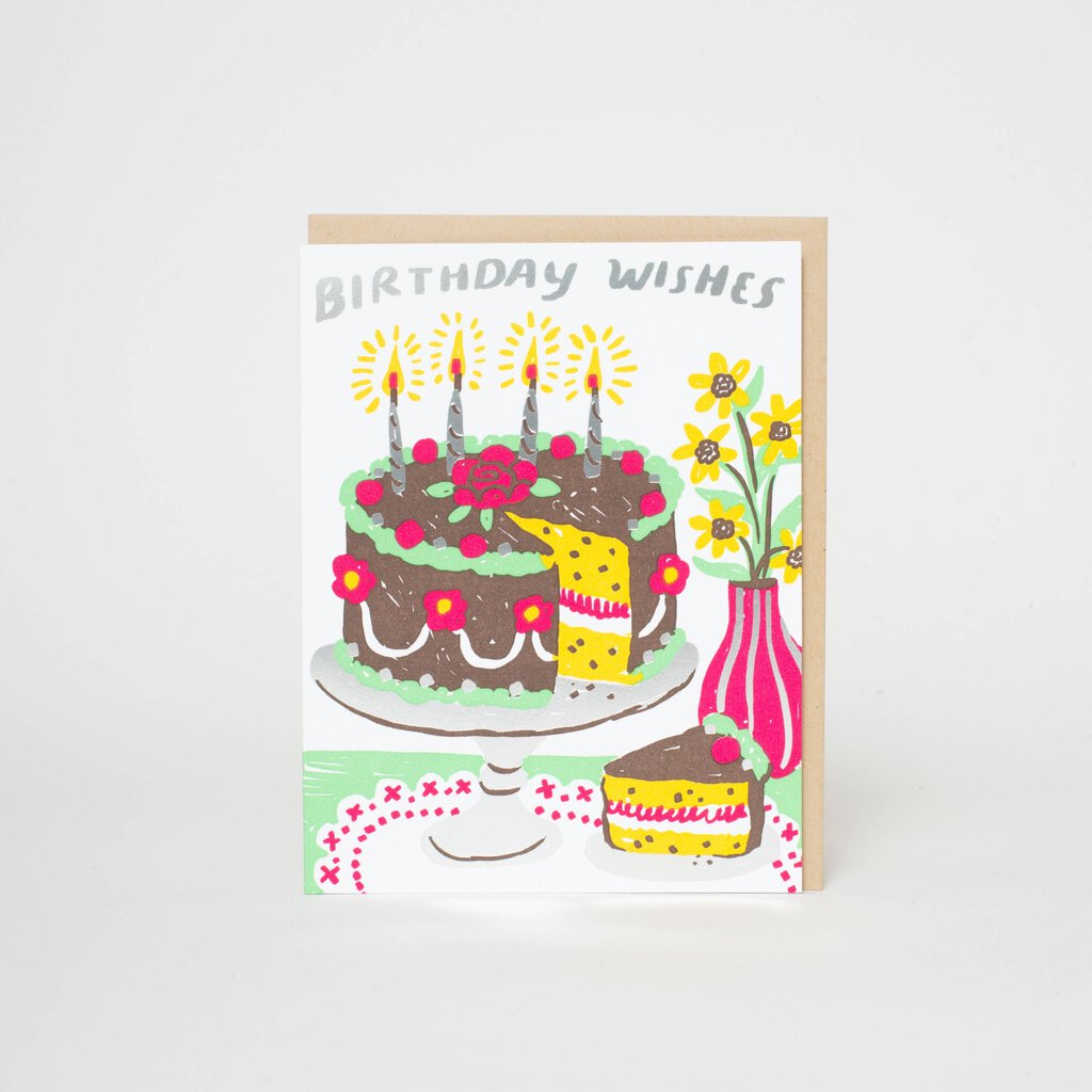 Phoebe Wahl - Letterpress Greeting Card - Birthday Song & Dance