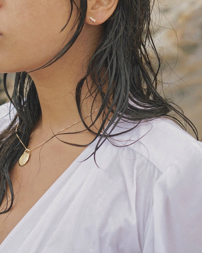 Mountainside Jewelry - Indus Opal + Gold Vermeil Single Stud Earring