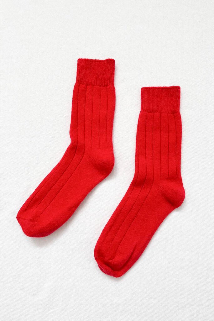 Le Bon Shoppe - Red Classic Cashmere-blend Socks