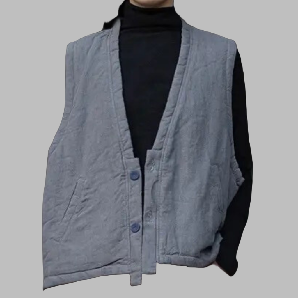Belle Waera - Gray Hanten Padded Vest - Gray - One Size