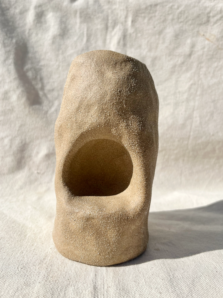 Roaming Barefoot - Sandy Alcove Handbuilt Vase