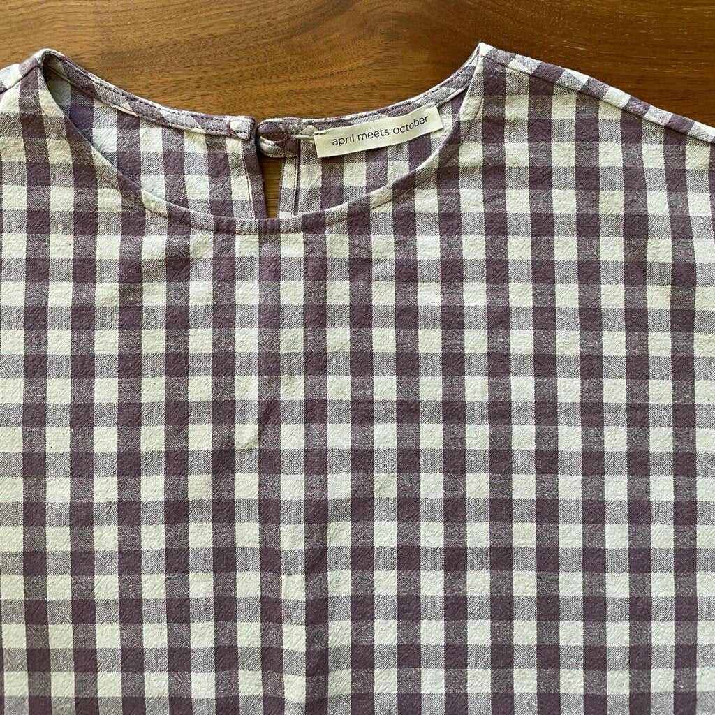 April Meets October - Lavender Checkered May Dress - One Size