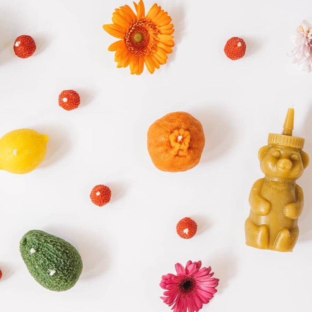 Happy Organics - Mandarin Orange Beeswax Candle