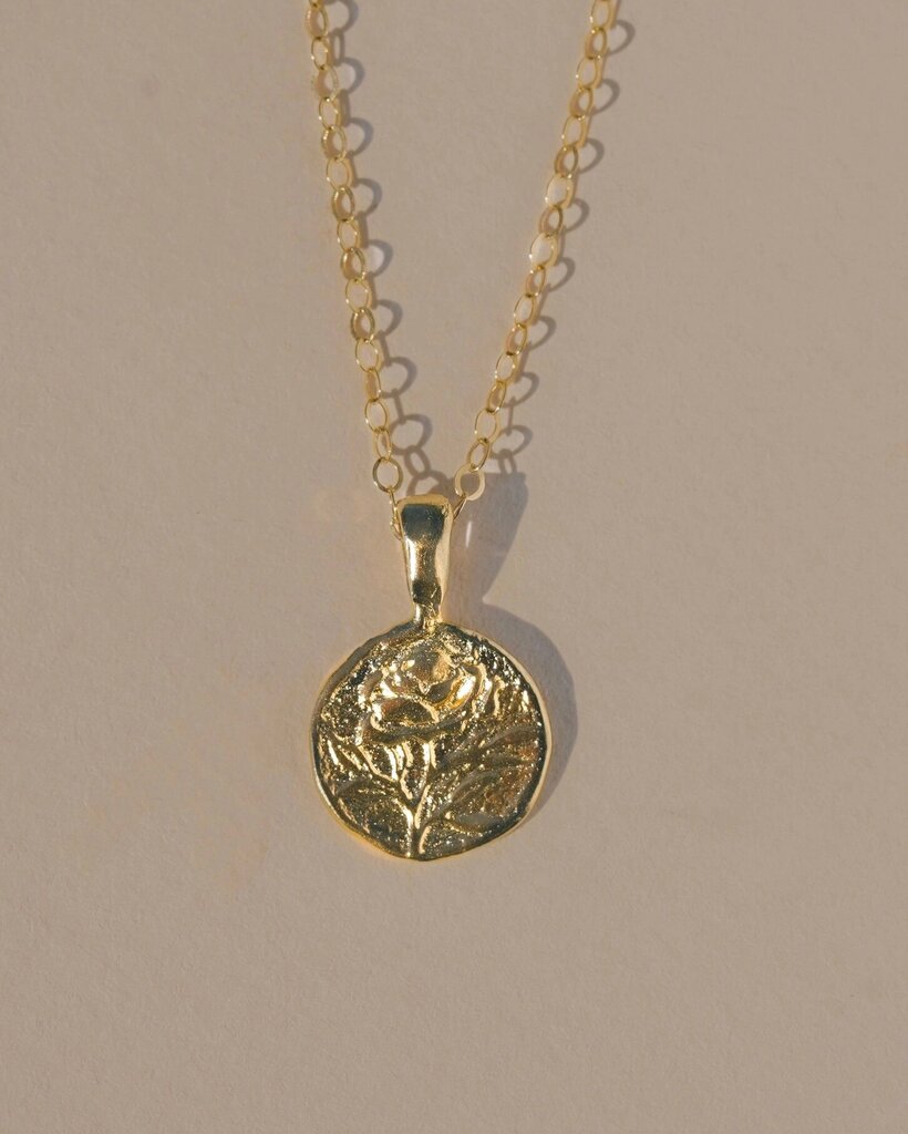 Mountainside Jewelry - Rosa Gold Vermeil Necklace - 20" Cable Chain