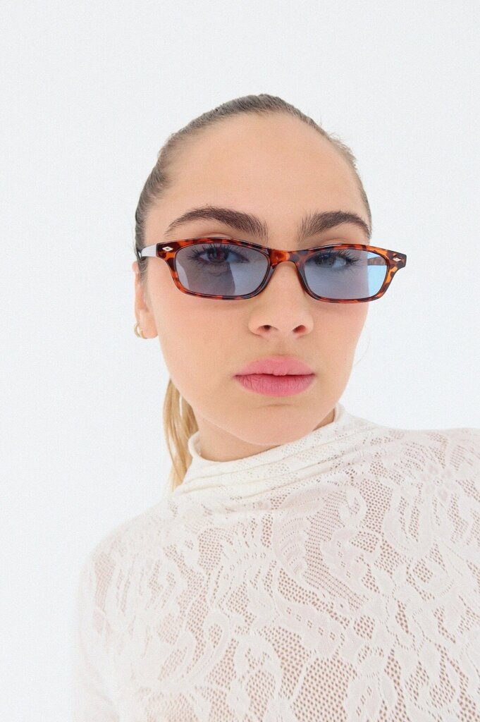 INDY Sunglasses - Tortoise Shell Joey with Blue Lens