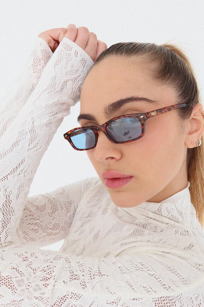 INDY Sunglasses - Tortoise Shell Joey with Blue Lens