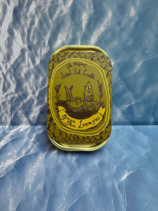 Tinned Fish - Green Tea & Lemongrass Tinned Fish Candle