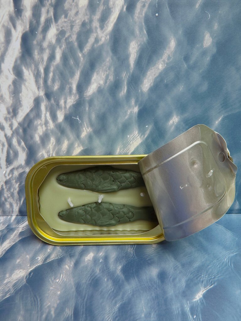 Tinned Fish - Green Tea & Lemongrass Tinned Fish Candle