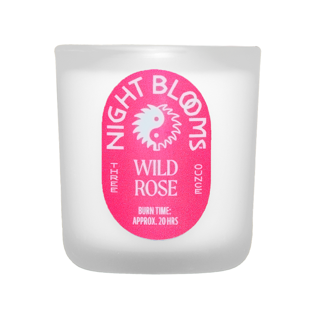 Night Blooms - Wild Rose Soy Wax Candle - 3 oz