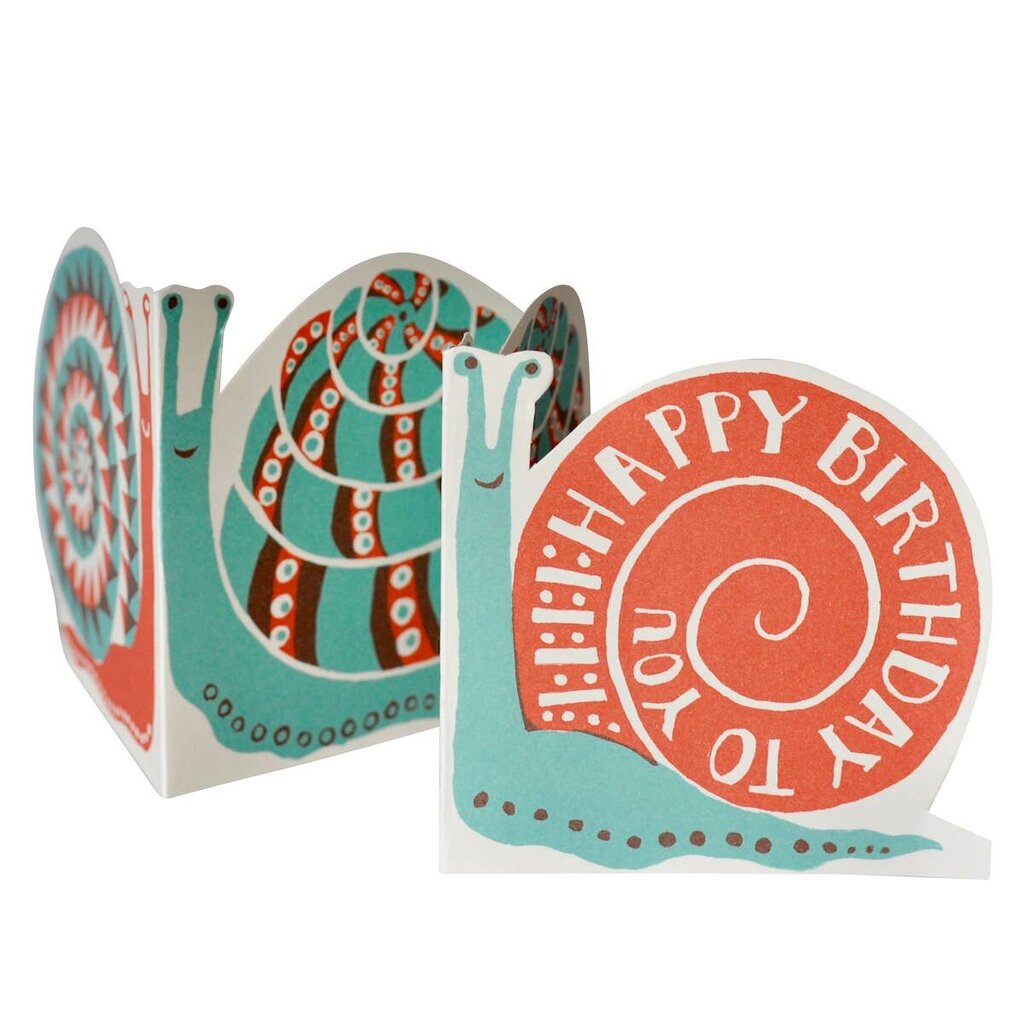 Cambridge Imprint Patternmakers - Snail Mail Birthday Card