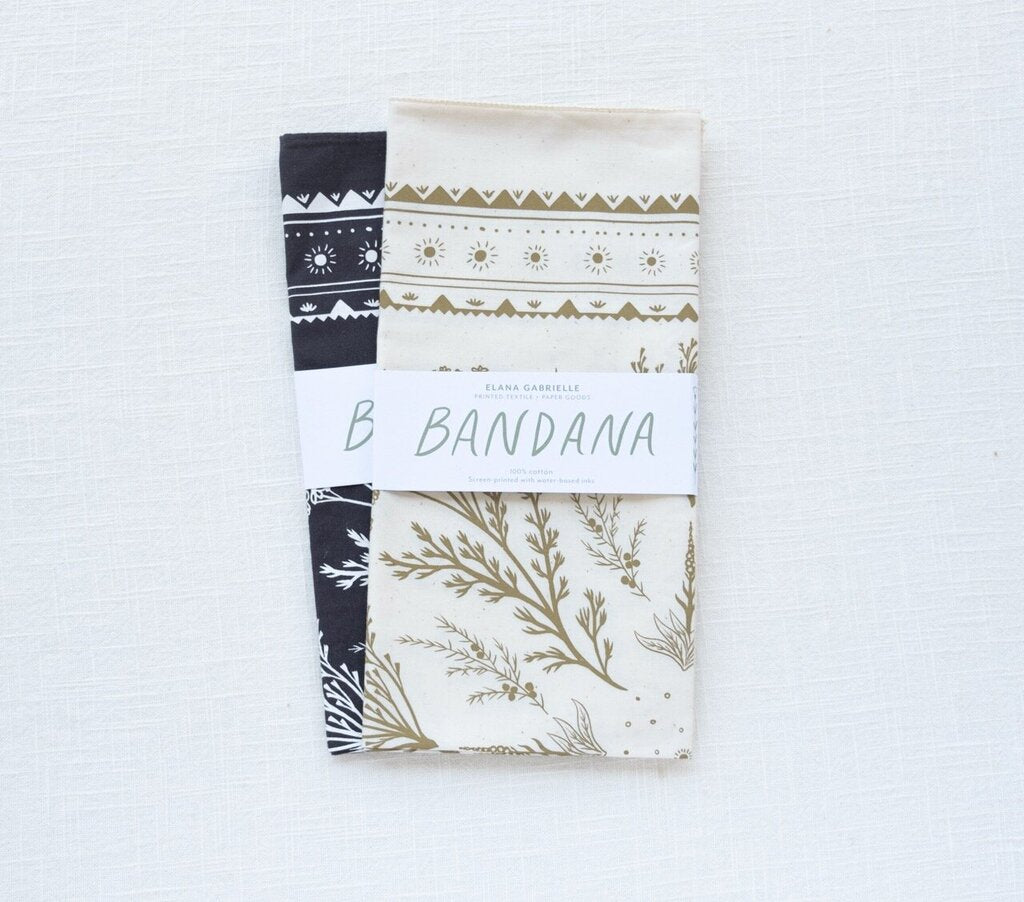 Elana Gabrielle - High Desert Organic Cotton Bandana - Cream