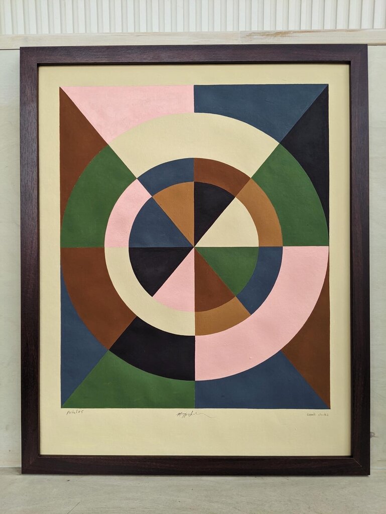 Portal #5 /// Cosmic Clocks - Original Painting by Maggie Irwin - Acrylic on Handmade Paper - Local Artist