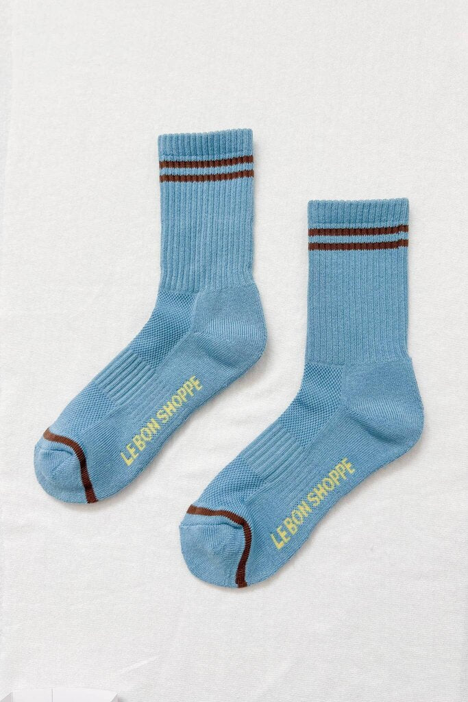 Le Bon Shoppe - Powder Blue Crew Stripe