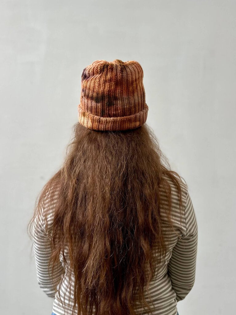 Mira Blackman - Ice-dyed Cotton Beanie - Canyon