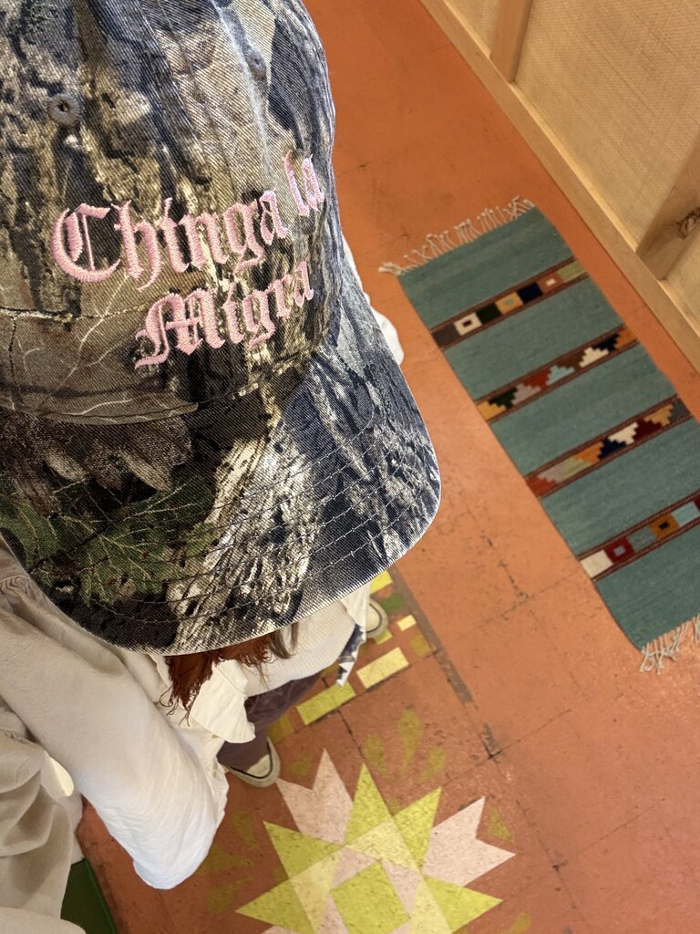 "Chinga la Migra" Mossy Oak Camo Ball Cap