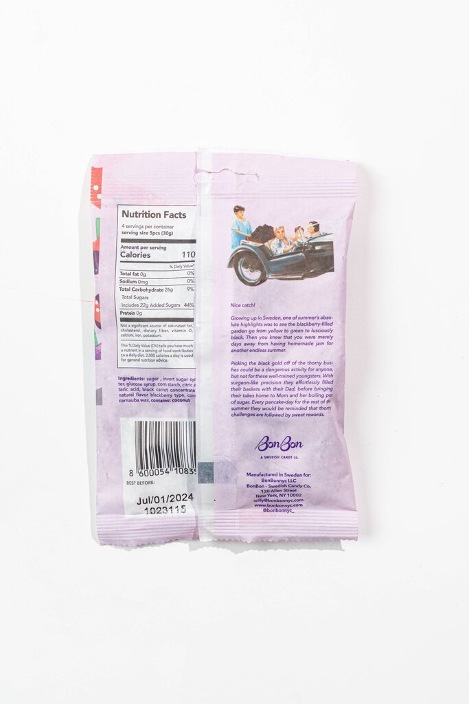 Bon Bon Swedish Candy Co. - Sour Blackberry Fish