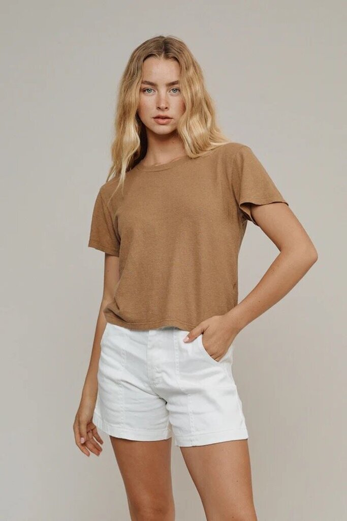 Jungmaven - Coyote Cropped Lorel Tee - Medium