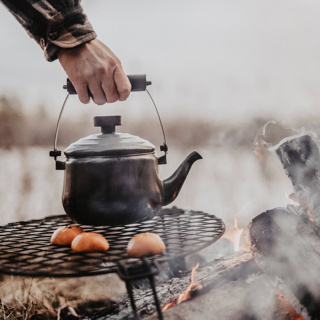 Barebones - Enamelware Tea Kettle - Charcoal