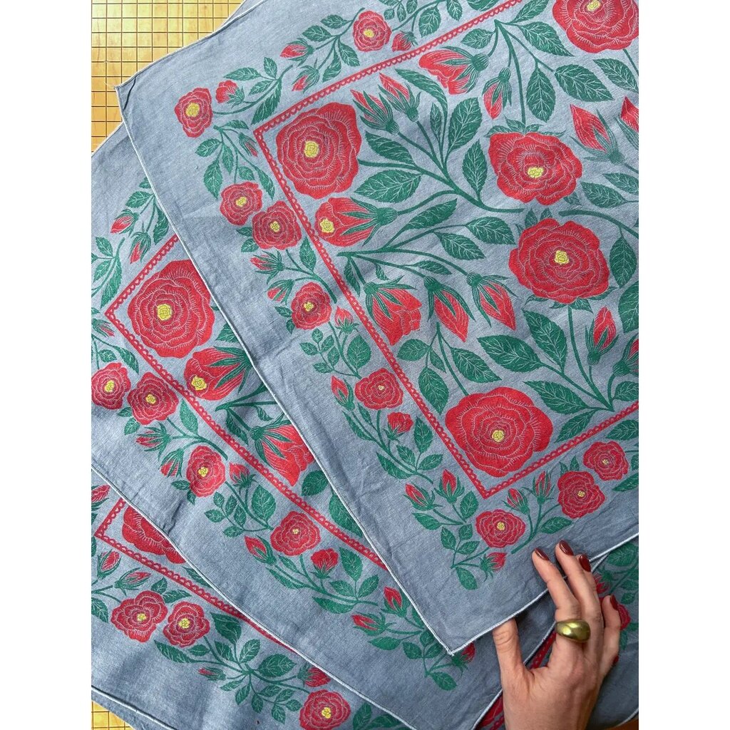 Lili Arnold Studios - Rose Linen Bandana