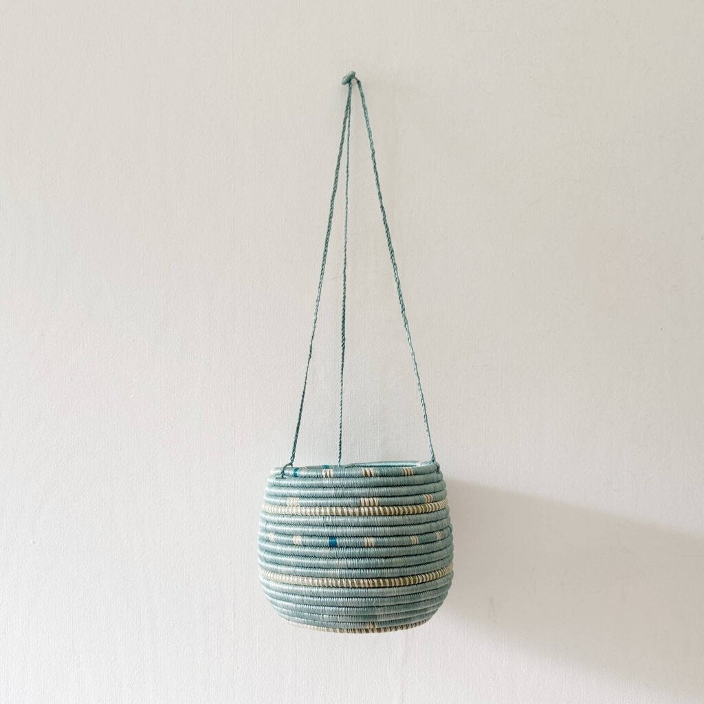 Amsha - Seka Hanging Woven Planter - Crafted in Rwanda
