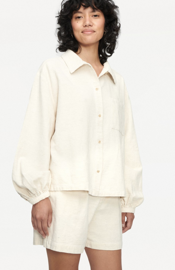 LACAUSA - Undyed Woven Sonny Shirt - Medium