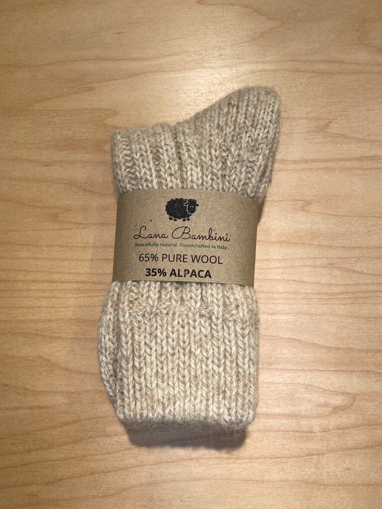 Lana Bambini - Handcrafted Italian Socks - Oatmeal - 38/39