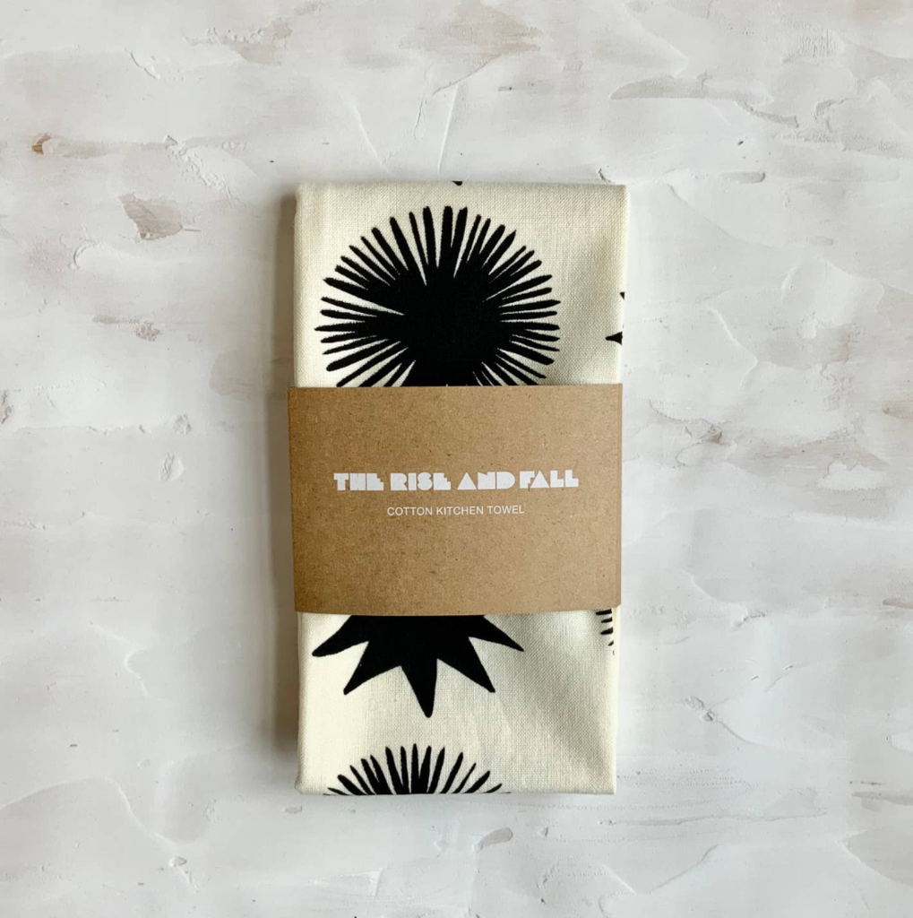 The Rise And Fall - Starburst Handprinted Kitchen Towel