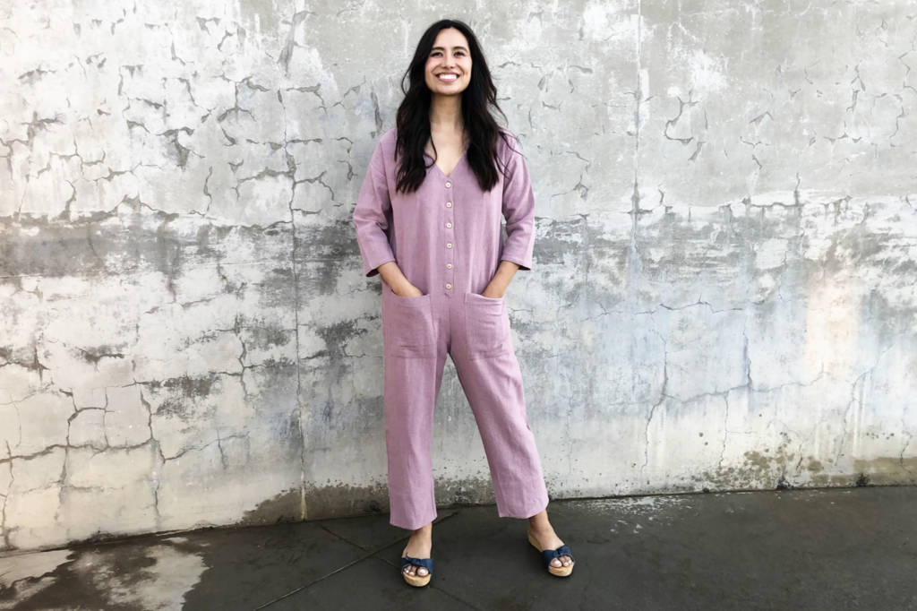 HFG - Orchid Handwoven Jumpsuit - Medium/Large