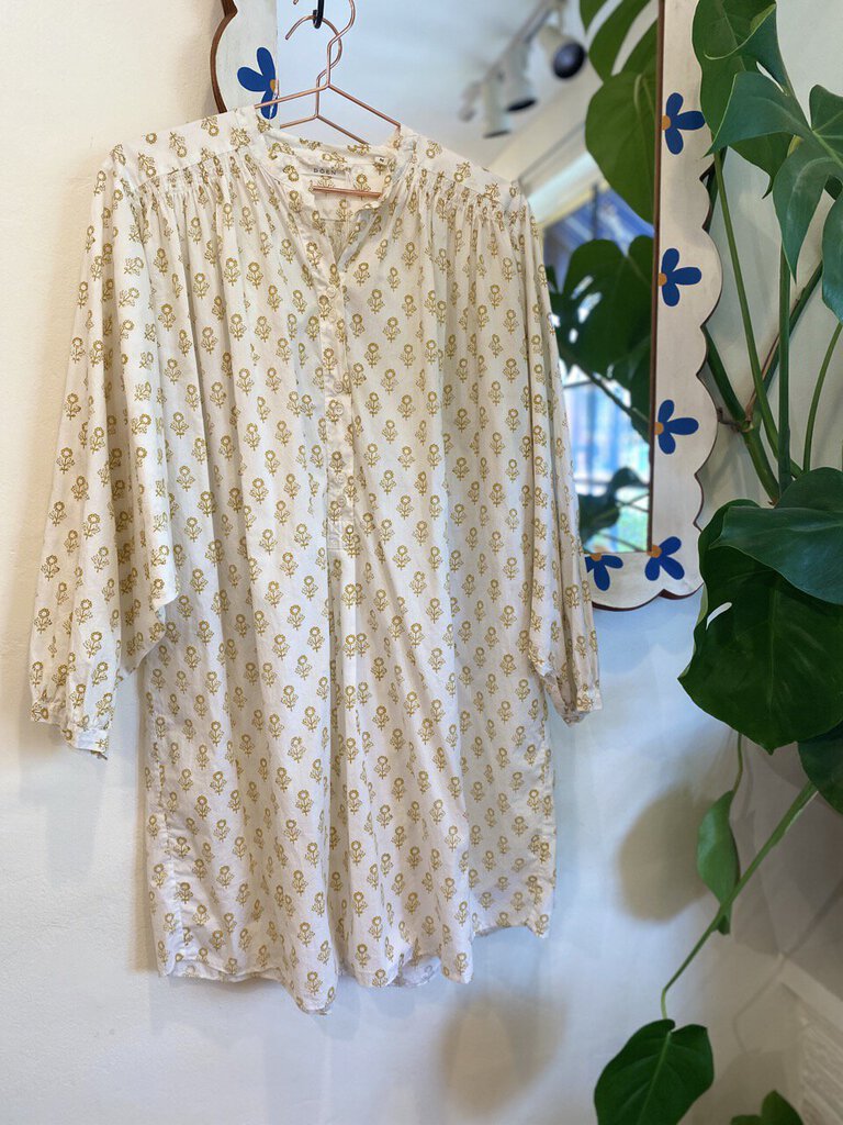 Doen - Sunflower Block-printed Opal Dress - Medium - Resale