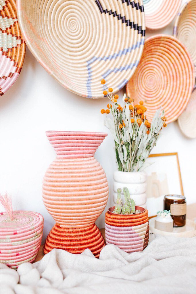 Amsha - Cyohoha Sisal & Sweetgrass Vessel
