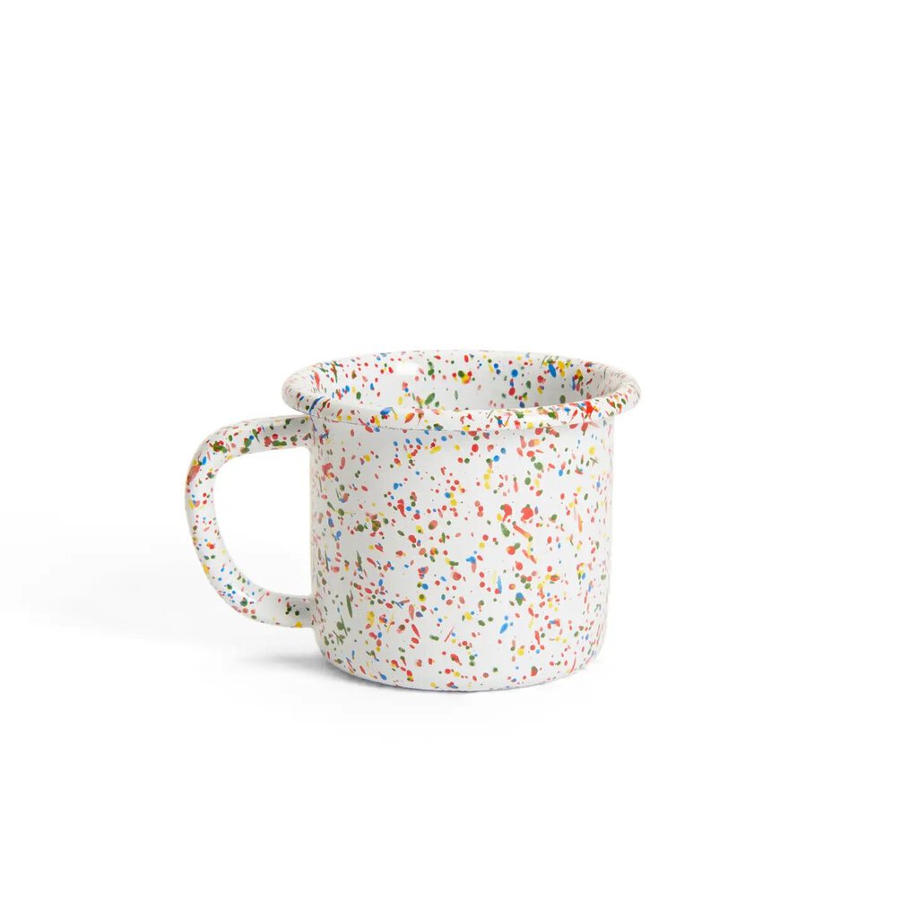 Crow Canyon Enamelware - White Rainbow Falls Mug