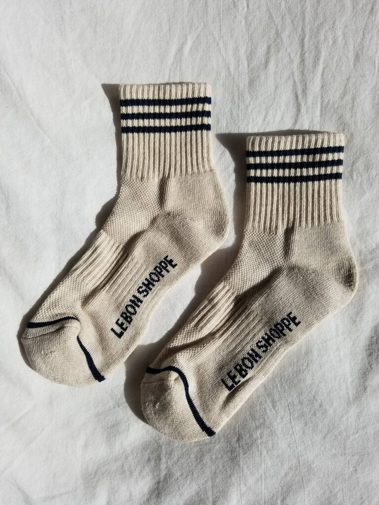 Le Bon Shoppe - Crew Stripe - Oatmeal