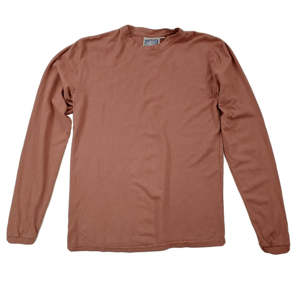 Jungmaven - Terracotta Jung Long Sleeve Hemp Tee - Large