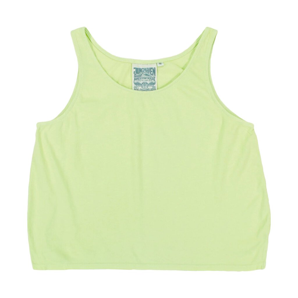 Jungmaven - Lime Wash Cropped Trinity Tank - Medium