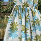 Vintage - 1950s - Aqua + Pea Blossom Fit & Flare Dress - XSmall