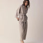 amente - 100% Wool Fog Grey Tapered Ankle Pants - Medium/Large