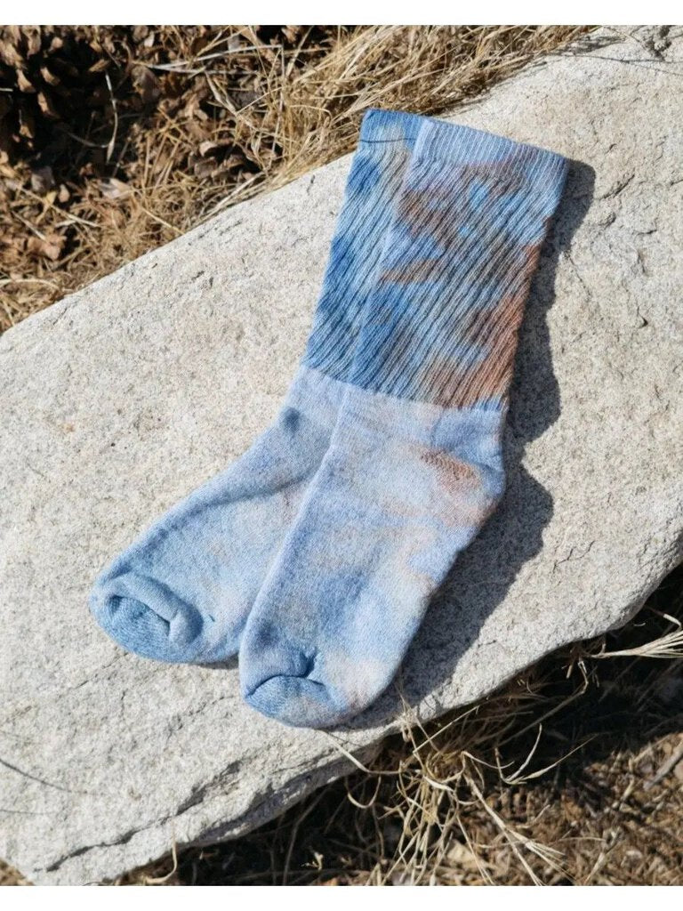 Mira Blackman - Dawn Ice-dyed Organic Cotton Socks - Small