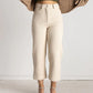 Soluna Collective - Natural Waffle Wide Leg Pants - Size 0