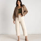 Soluna Collective - Natural Waffle Wide Leg Pants - Size 12