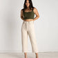 Soluna Collective - Natural Waffle Wide Leg Pants - Size 0