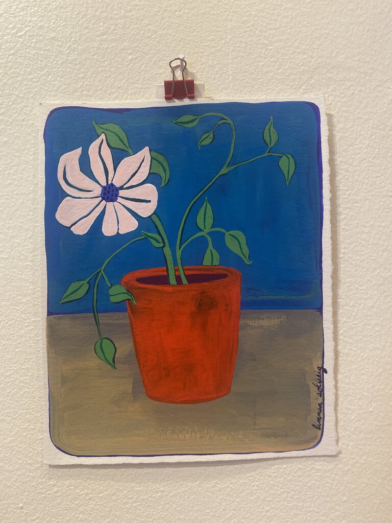 Moonflower - Original Painting by Linnea Solveig - Local Artist