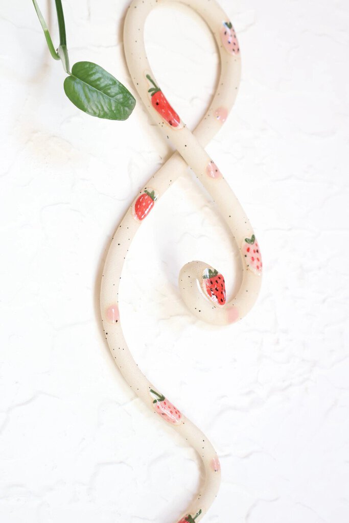 Carter & Rose - Strawberry Ceramic Wall Snake