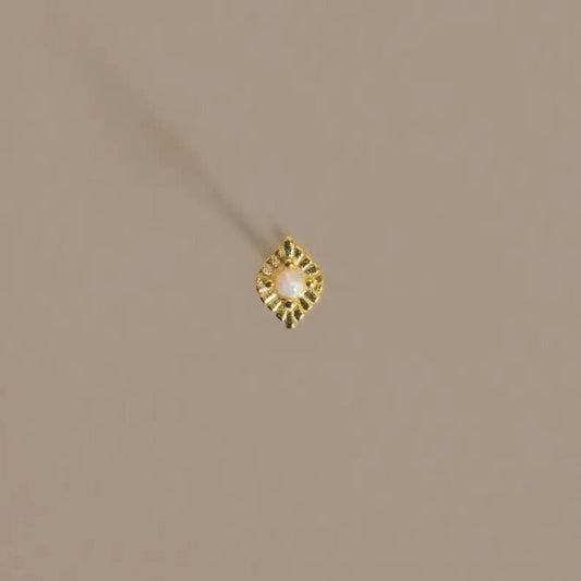 Mountainside Jewelry - Ojo Gold Vermeil + Opal Single Stud Earring