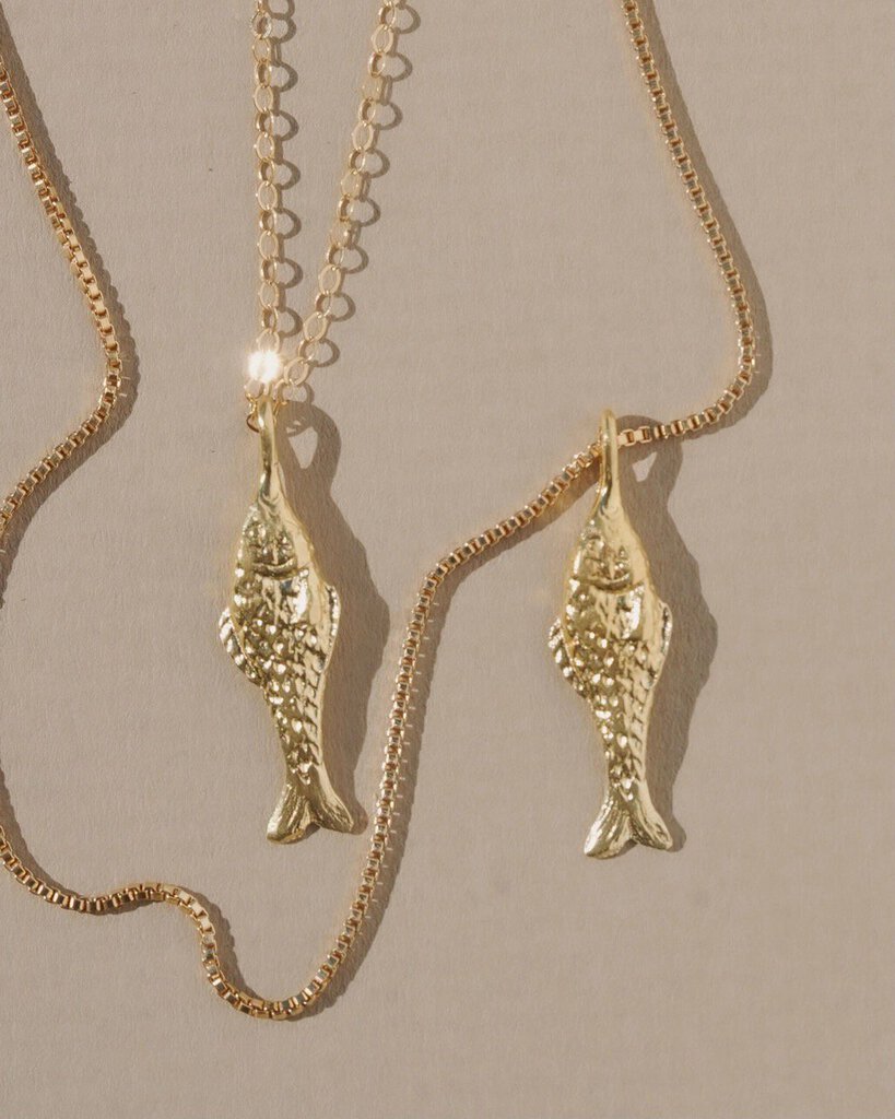 Mountainside Jewelry - Pescadero Gold Vermeil Necklace - 16" Box Chain