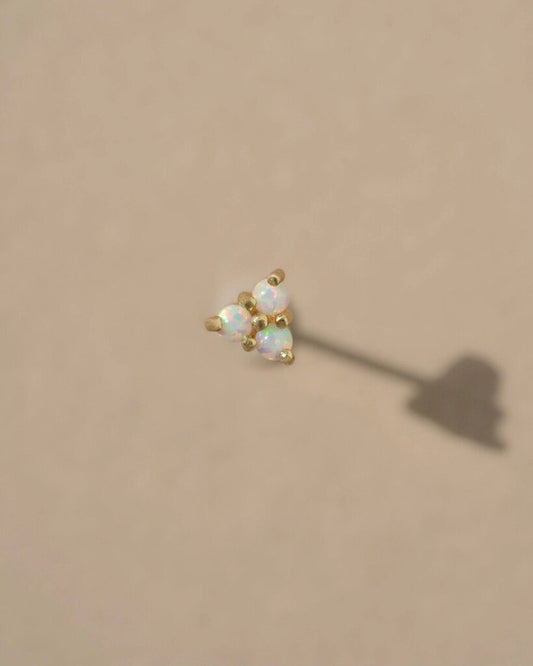 Mountainside Jewelry - Purus Gold Vermeil + Opal Stud Earring