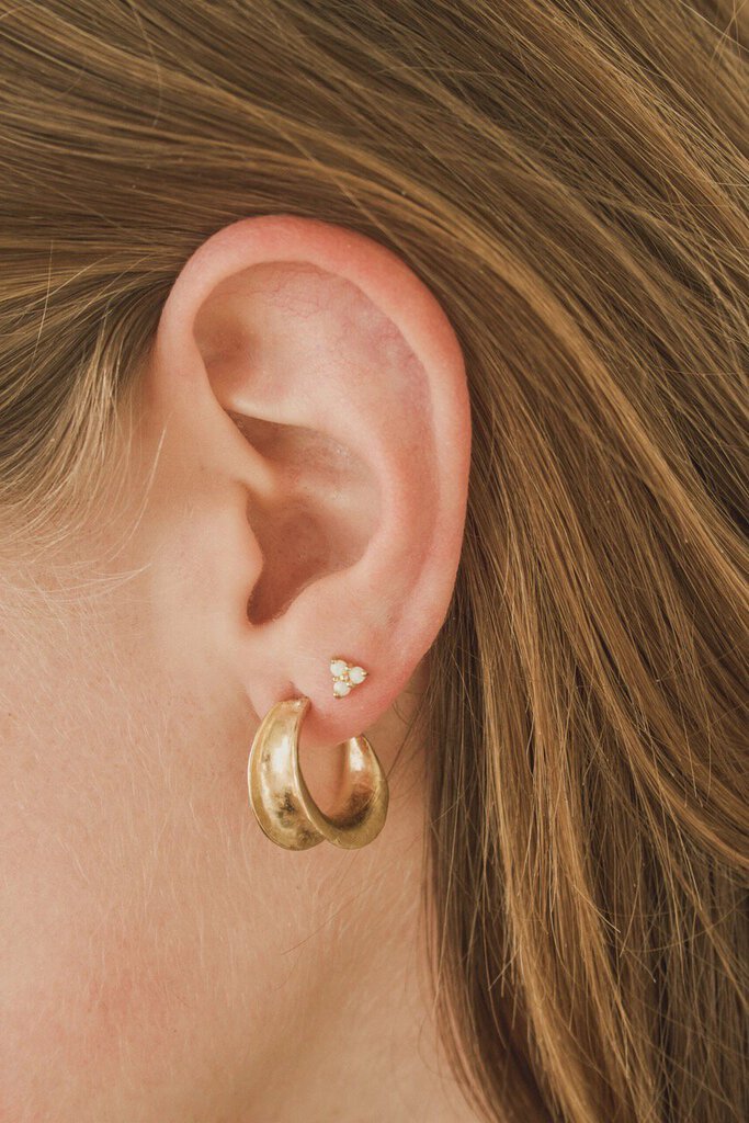 Mountainside Jewelry - Purus Gold Vermeil + Opal Stud Earring