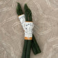 Happy Organics - Asparagus Beeswax Candlestick Pair